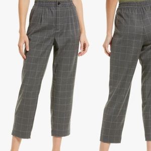 Madewell Windowpane Flannel Track Trousers